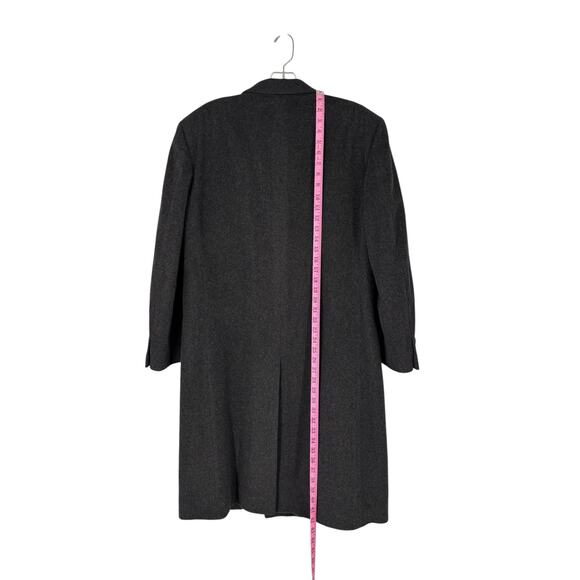 Vintage Nino Cerutti Signature 100% Wool Double Breasted Men’s Coat Gray Size 38 - Picture 5 of 14